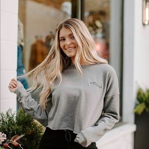 Kittenish heather grey sweatshirt , by JJD 🐱